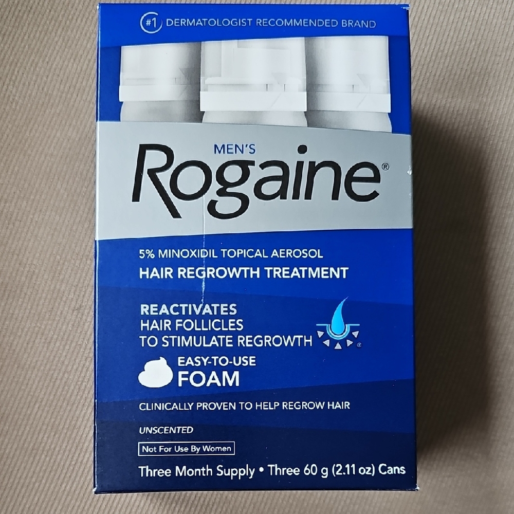 Rogaine Men's Hair Regrowth Treatment Foam - White